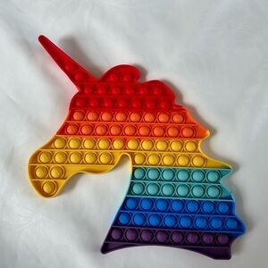 Extra Large Rainbow Unicorn Popit Figet Toy